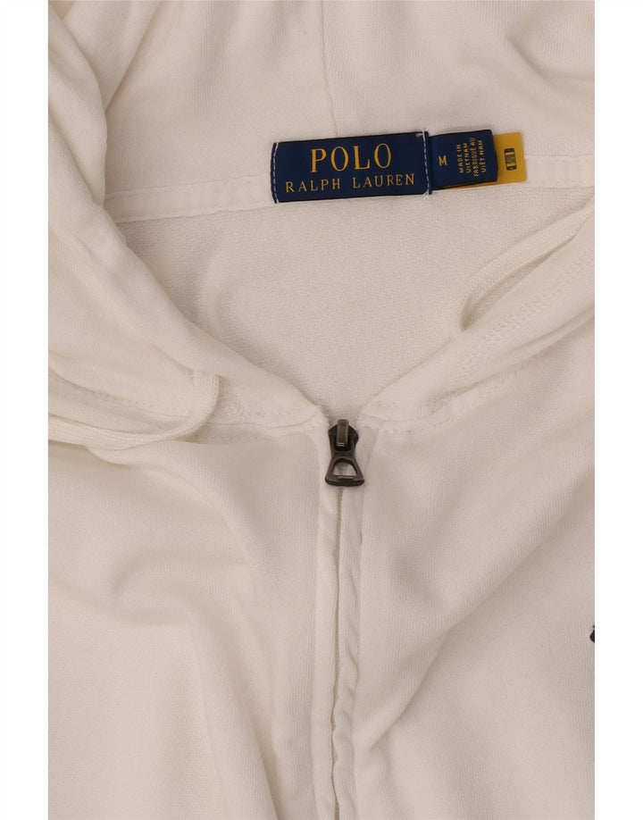 Polo Ralph Lauren Herren-Kapuzenpullover mit Reißverschluss, mittelweiß