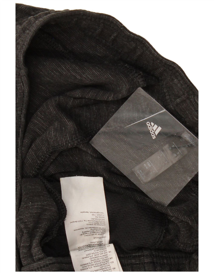 ADIDAS Herren-Trainingshose, Jogginghose, mittelgrau gefleckte Baumwolle