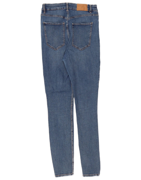 Zara Damen High Waist Skinny Jeans EU 40 Medium W30 L28 Blau