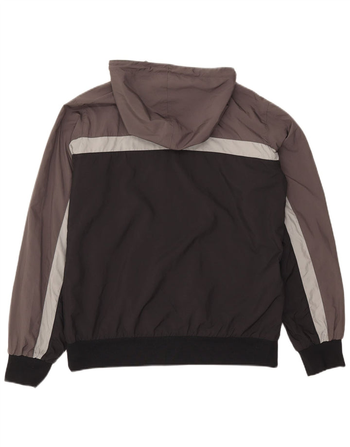 Nike Herren Kapuzen-Wendejacke UK 38/40 Mittelgrauer Hahnentritt