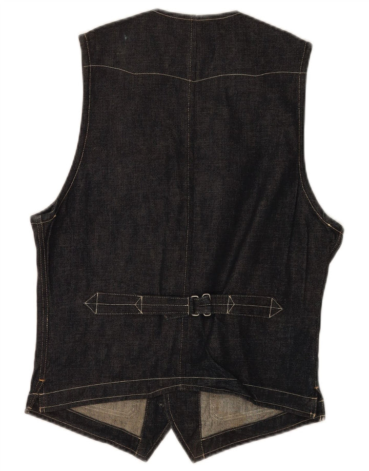 Vintage Herren Jeansweste Klein Marineblau