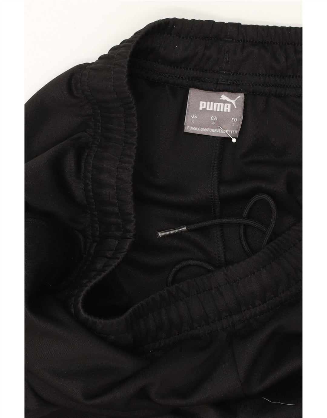 PUMA Womens Tracksuit Trousers UK 14 Large  Black Colourblock Polyester Vintage Puma and Second-Hand Puma from Messina Hembry 