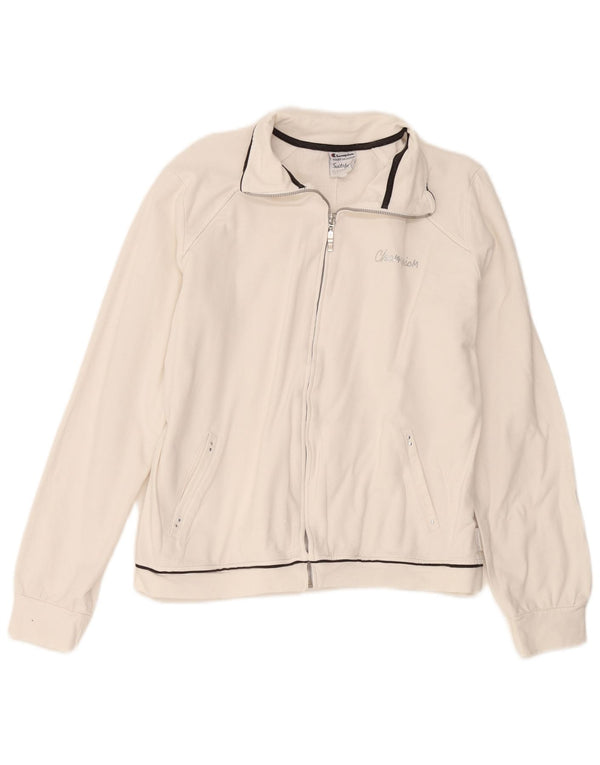 Champion Damen-Trainingsanzugoberteil, UK 18, XL, weiße Baumwolle