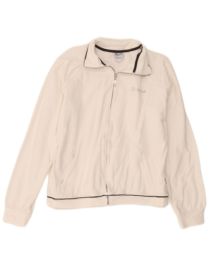 Champion Damen-Trainingsanzugoberteil, UK 18, XL, weiße Baumwolle