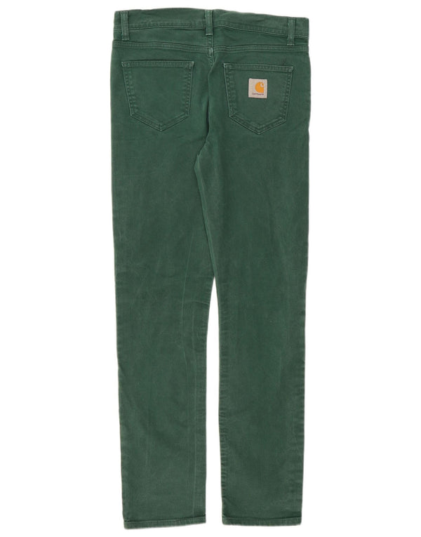 Carhartt Mens Slim Jeans W30 L32 Green Cotton