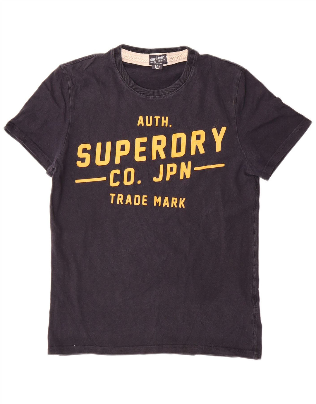 Superdry Herren Grafik-T-Shirt-Oberteil aus mittelschwarzer Baumwolle