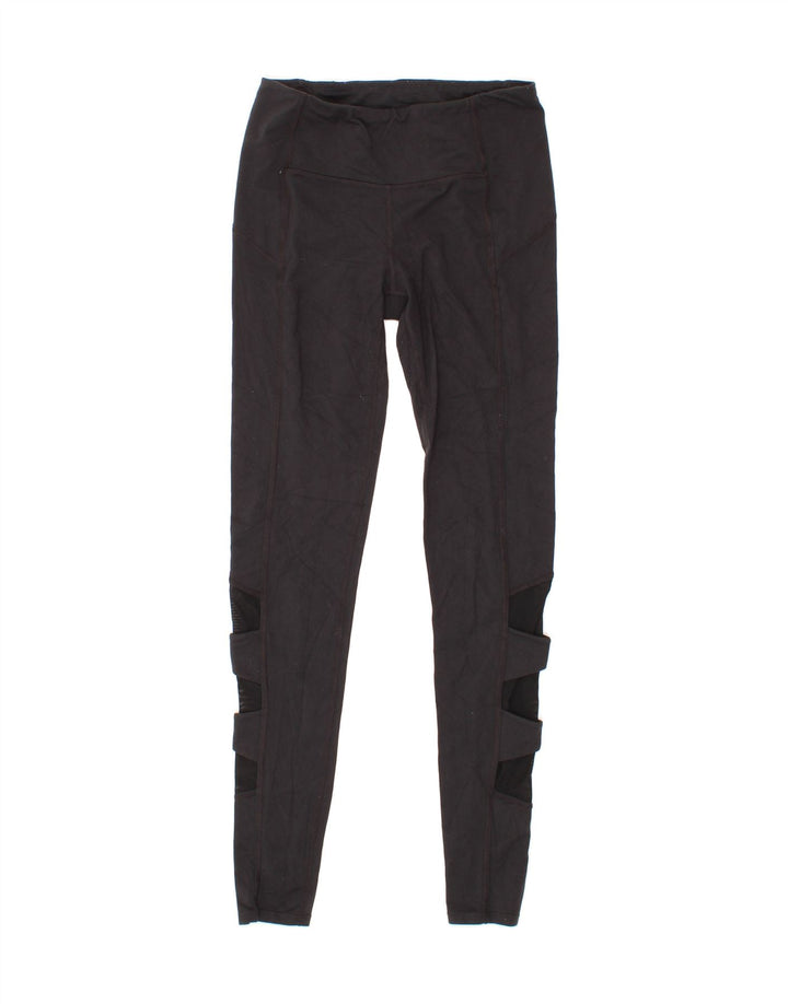 ATHLETA Womens Leggings UK 10 Small  Black Nylon Vintage Athleta and Second-Hand Athleta from Messina Hembry 