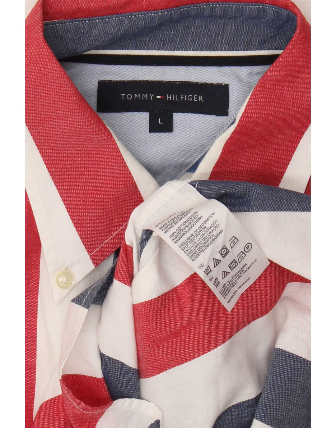 Tommy Hilfiger Herrenhemd, groß, mehrfarbig, gestreift