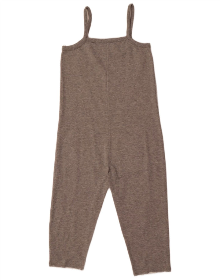 Ärmelloser Overall für Damen von Zara, UK-Größe 10, Größe S, graue Baumwolle