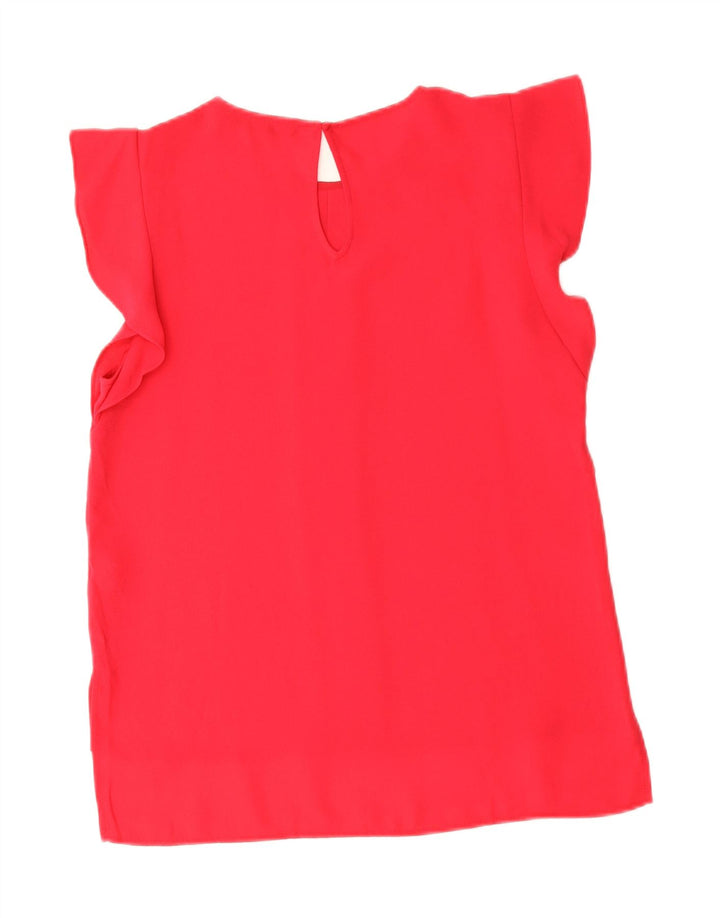 ZARA Womens Blouse Top UK 10 Small Red Vintage Zara and Second-Hand Zara from Messina Hembry 