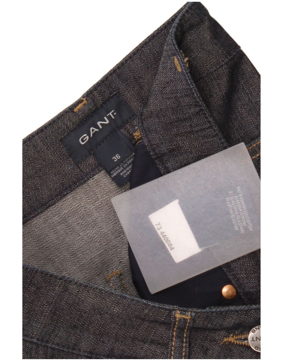 Gant Damen Jeansrock EU 36 Small W28 Schwarze Baumwolle