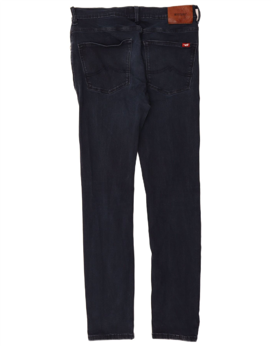 Mustang Herren Skinny Jeans W31 L32 Marineblaue Baumwolle