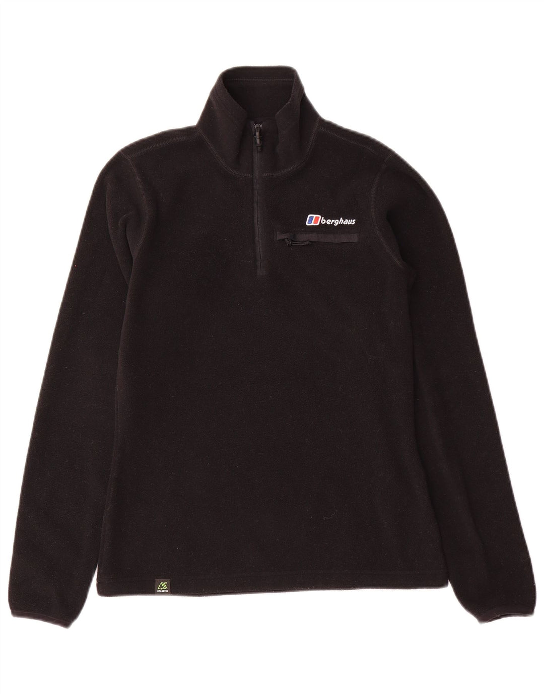 Berghaus Damen-Fleecepullover mit Reißverschluss am Hals, Gr. 8, Schwarz, Polyester