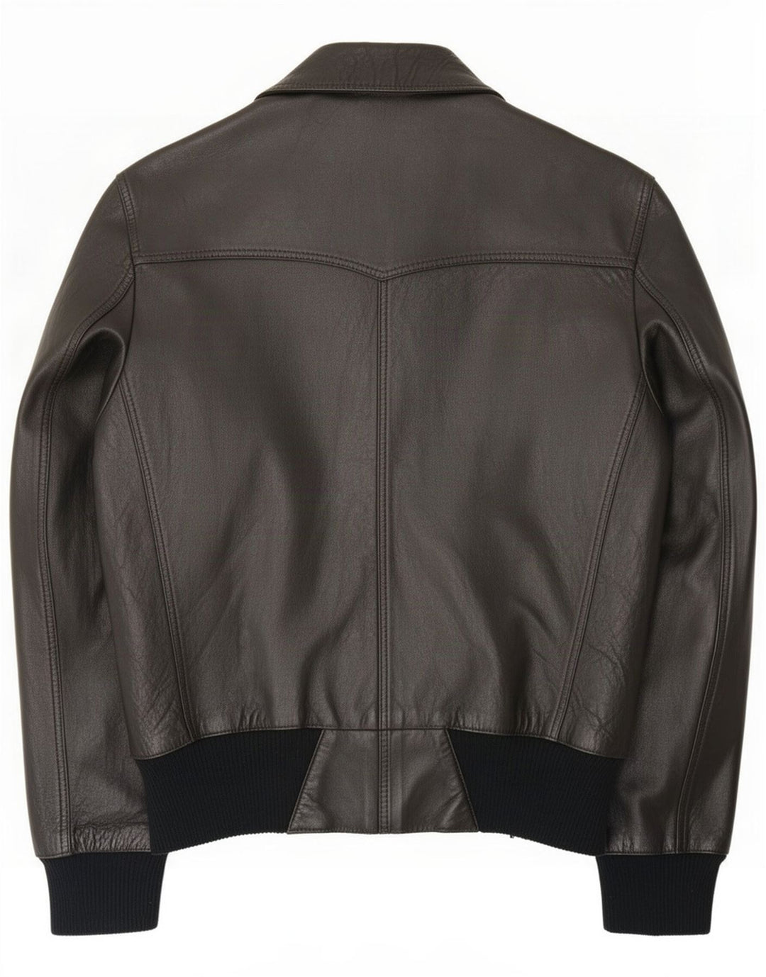 Vintage Herren Lederjacke IT 52 XL Schwarz