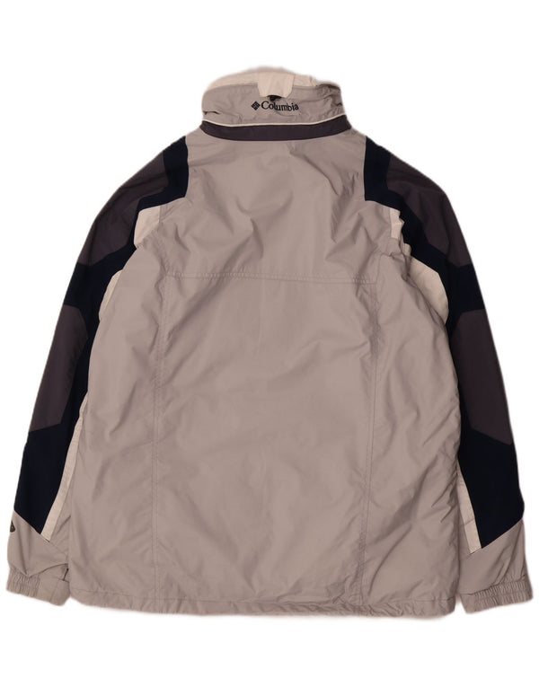 Columbia Mens Windbreaker Jacket UK 40 Large Grey Colourblock Nylon