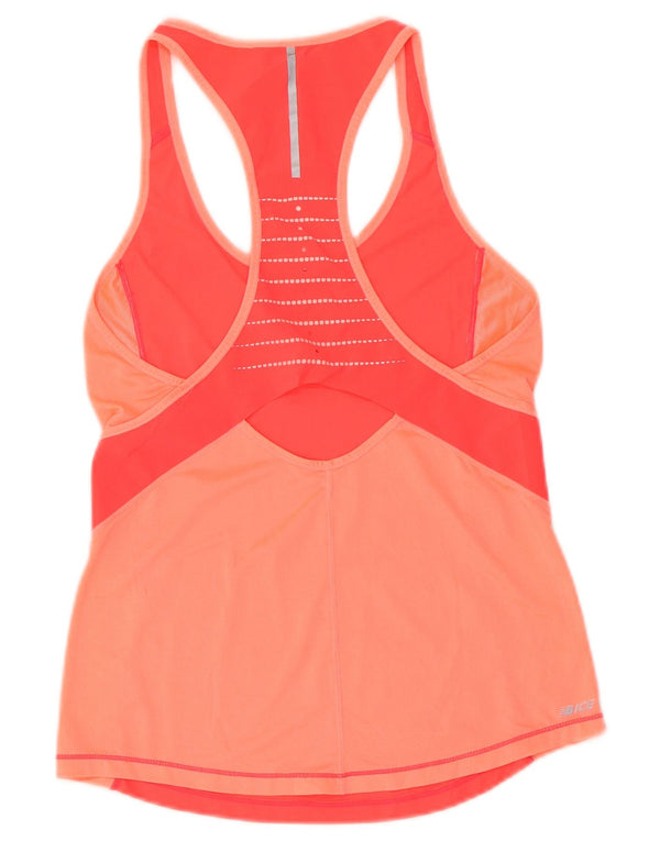 New Balance Damen-Trägershirt UK 4 XS Pink Colourblock Polyester