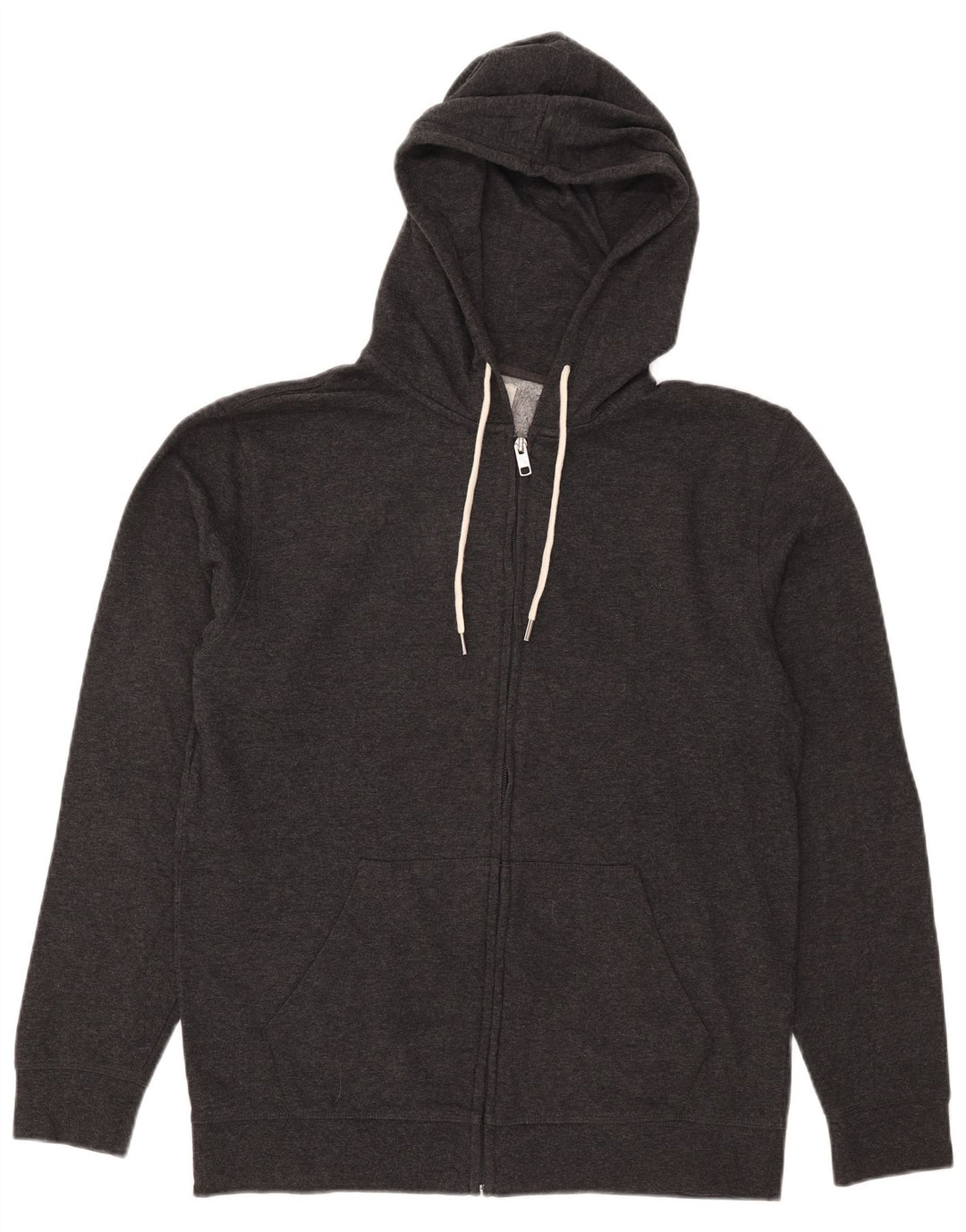 Quiksilver Herren-Kapuzenpullover mit Reißverschluss, groß, graue Baumwolle