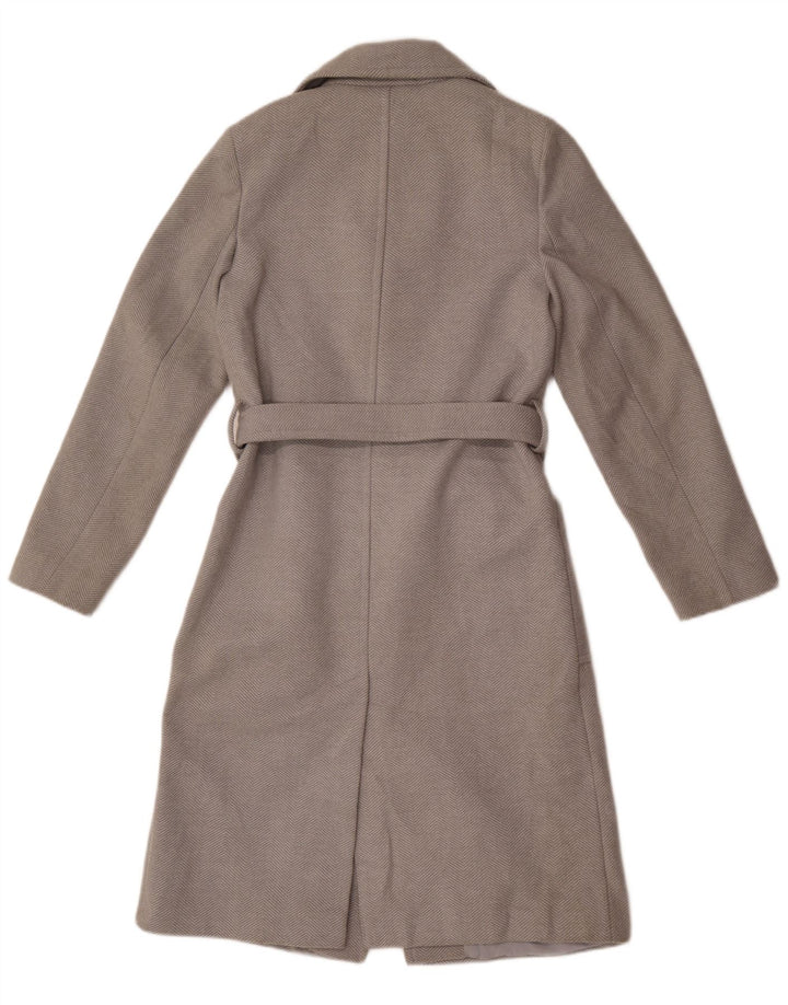Marks & Spencer Damen Mantel UK 8 Small Grau Polyester