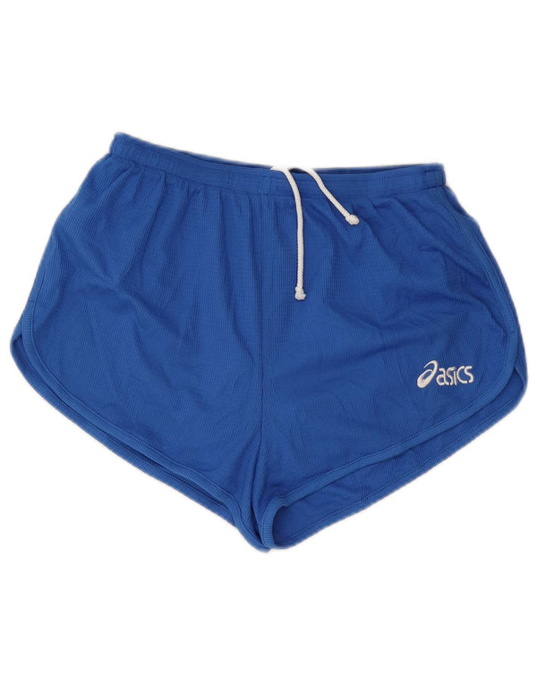 ASICS Womens Sport Shorts UK 18 XL Blue Polyester