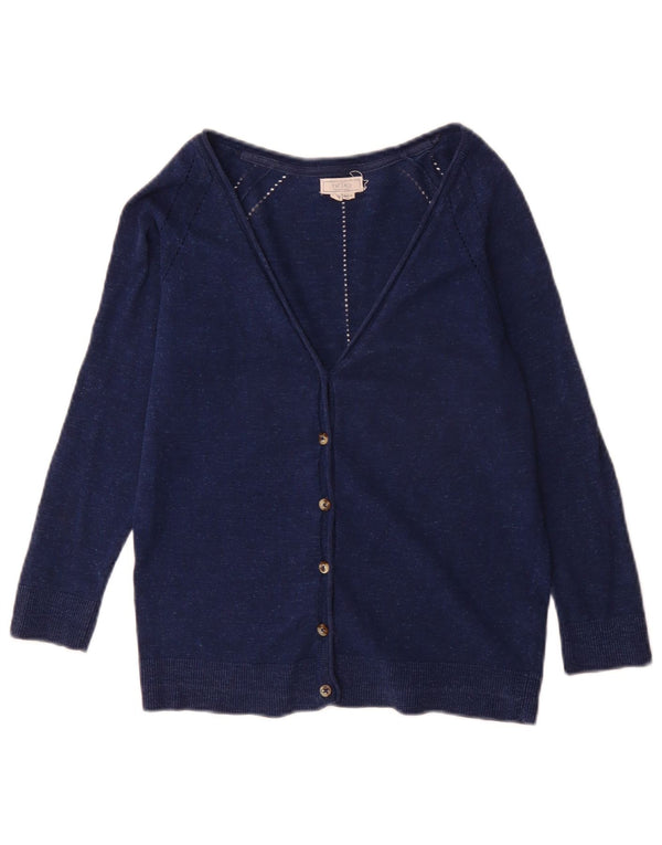 Fat Face Damen-Strickjacke, Größe S, Blau