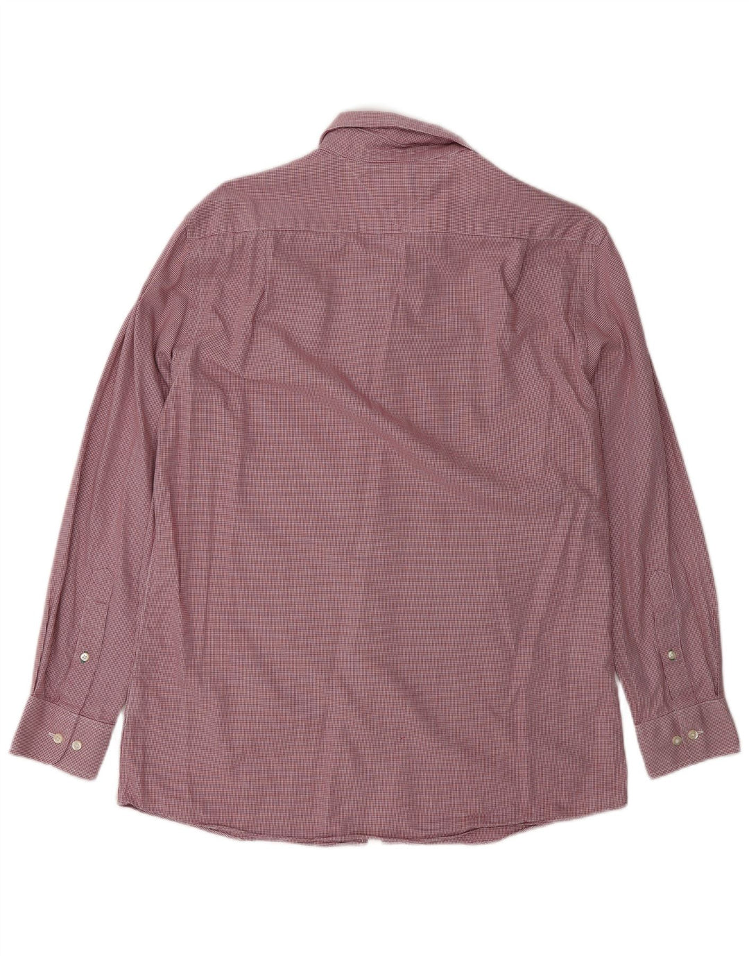 Tommy Hilfiger Herren-Slim-Fit-Hemd, Größe 15 1/2, mittelrot kariert