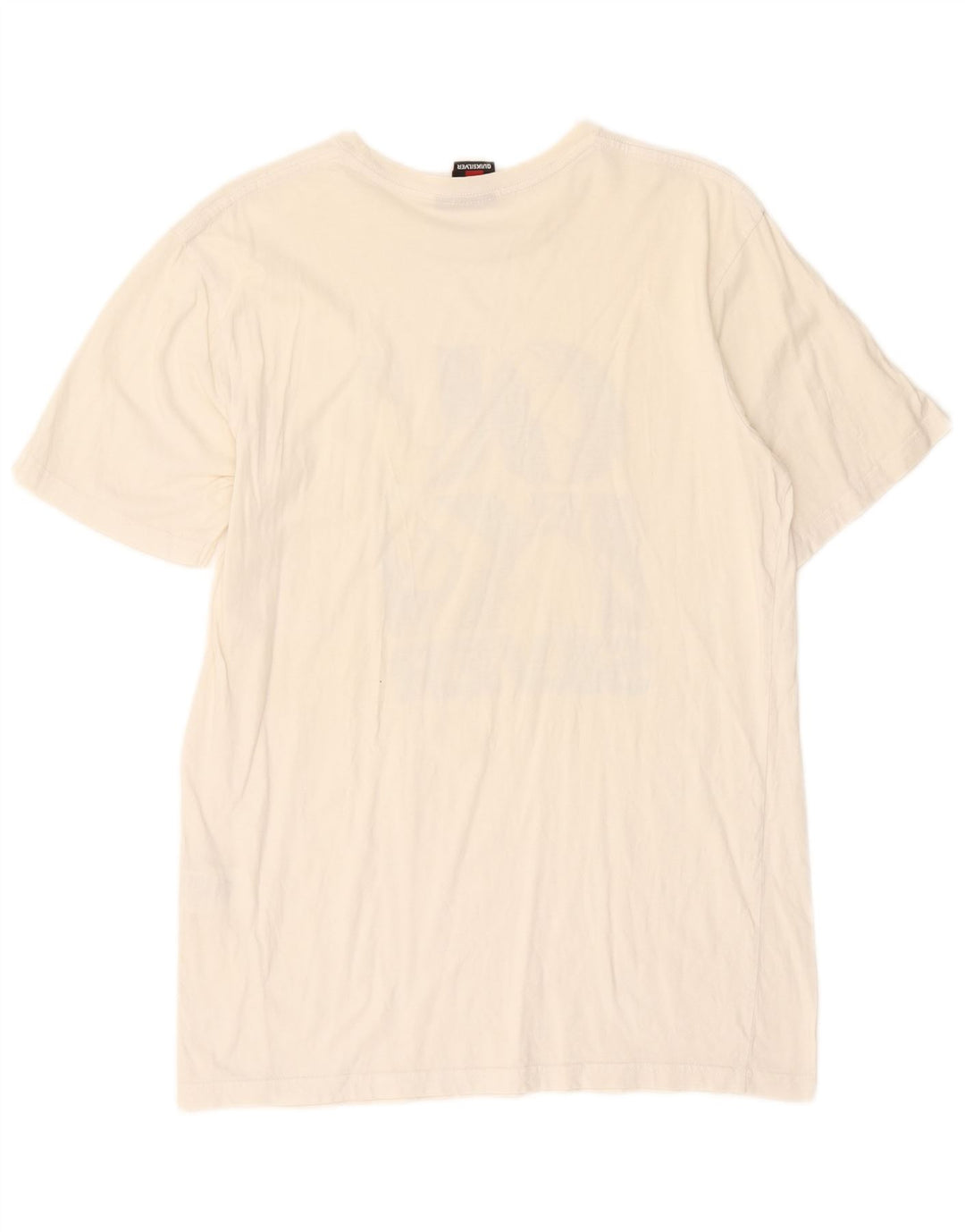 Quiksilver Herren-T-Shirt mit Grafik, Medium, cremefarbene Baumwolle