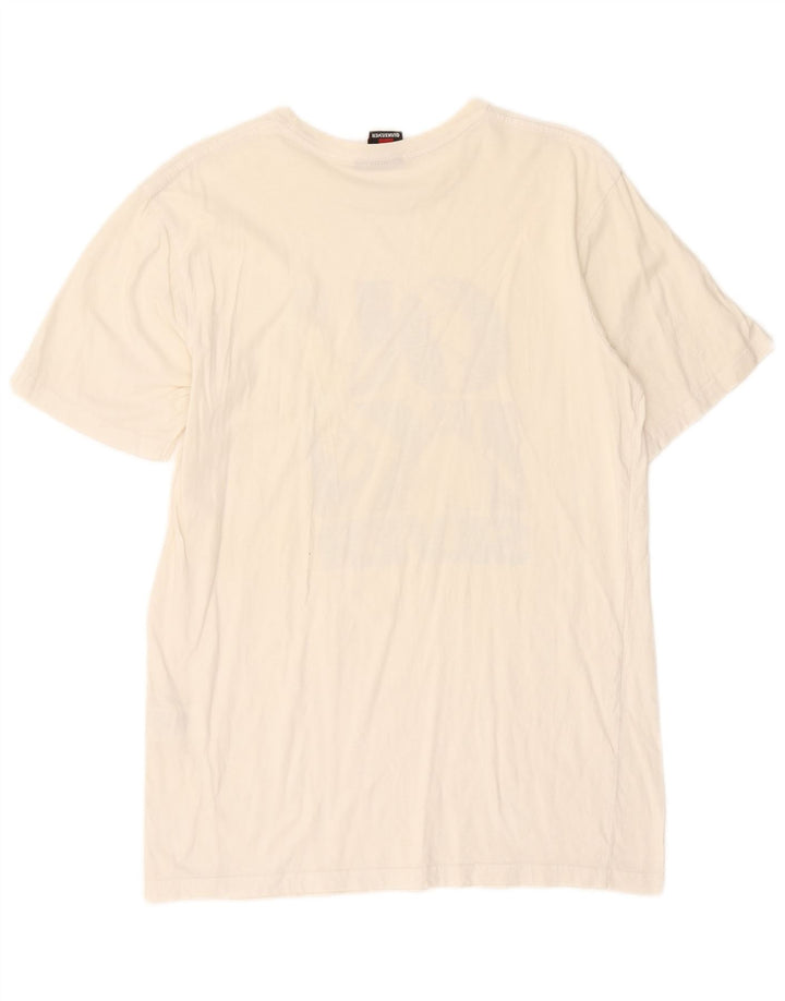 Quiksilver Herren-T-Shirt mit Grafik, Medium, cremefarbene Baumwolle