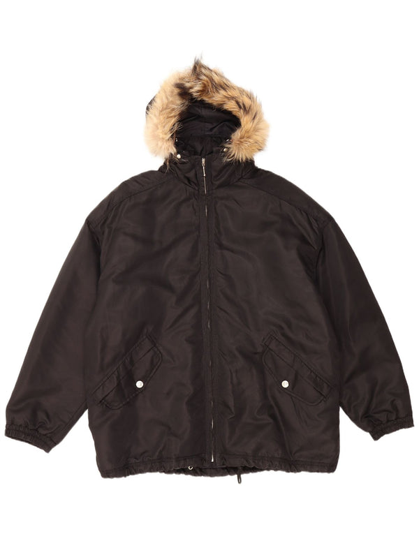 COLMAR Herren-Windjacke mit Kapuze, UK 42, XL, Schwarz, Polyamid