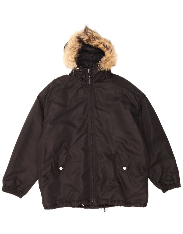 COLMAR Herren-Windjacke mit Kapuze, UK 42, XL, Schwarz, Polyamid