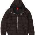 Nike Herren-Jacke mit Kapuze, gepolstert, Größe 38, Schwarz