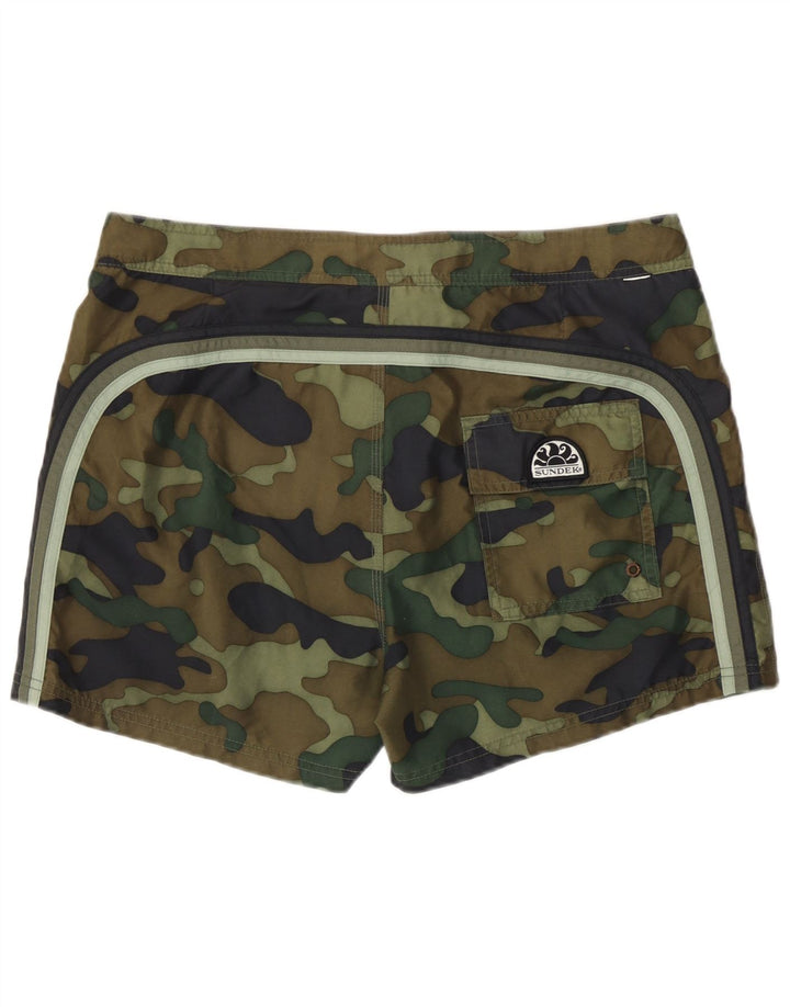 Sundek Herren Badeshorts Medium Khaki Camouflage
