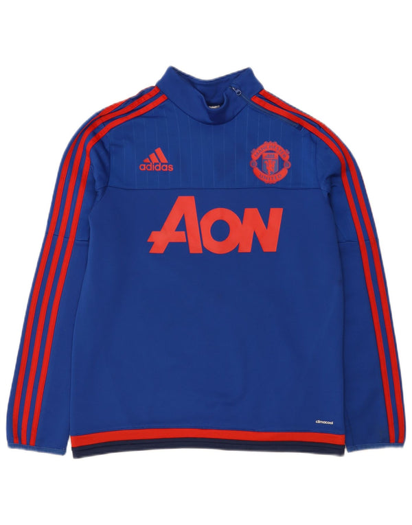 Adidas Jungen Manchester United Graphic Sweatshirt Pullover 13–14 Jahre Blau