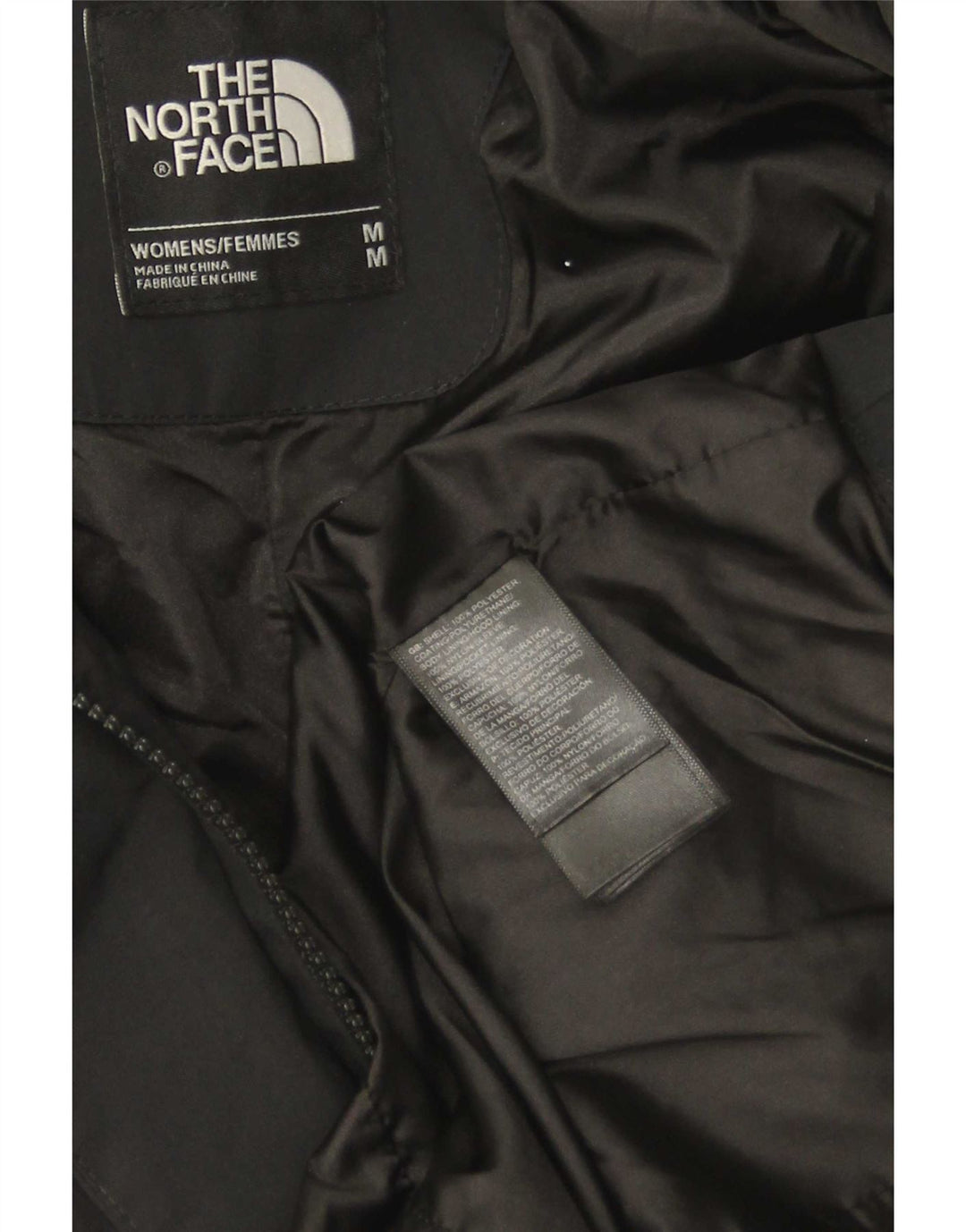 The North Face Damen-Parka mit Kapuze, UK 14, mittelschwarz, Polyester