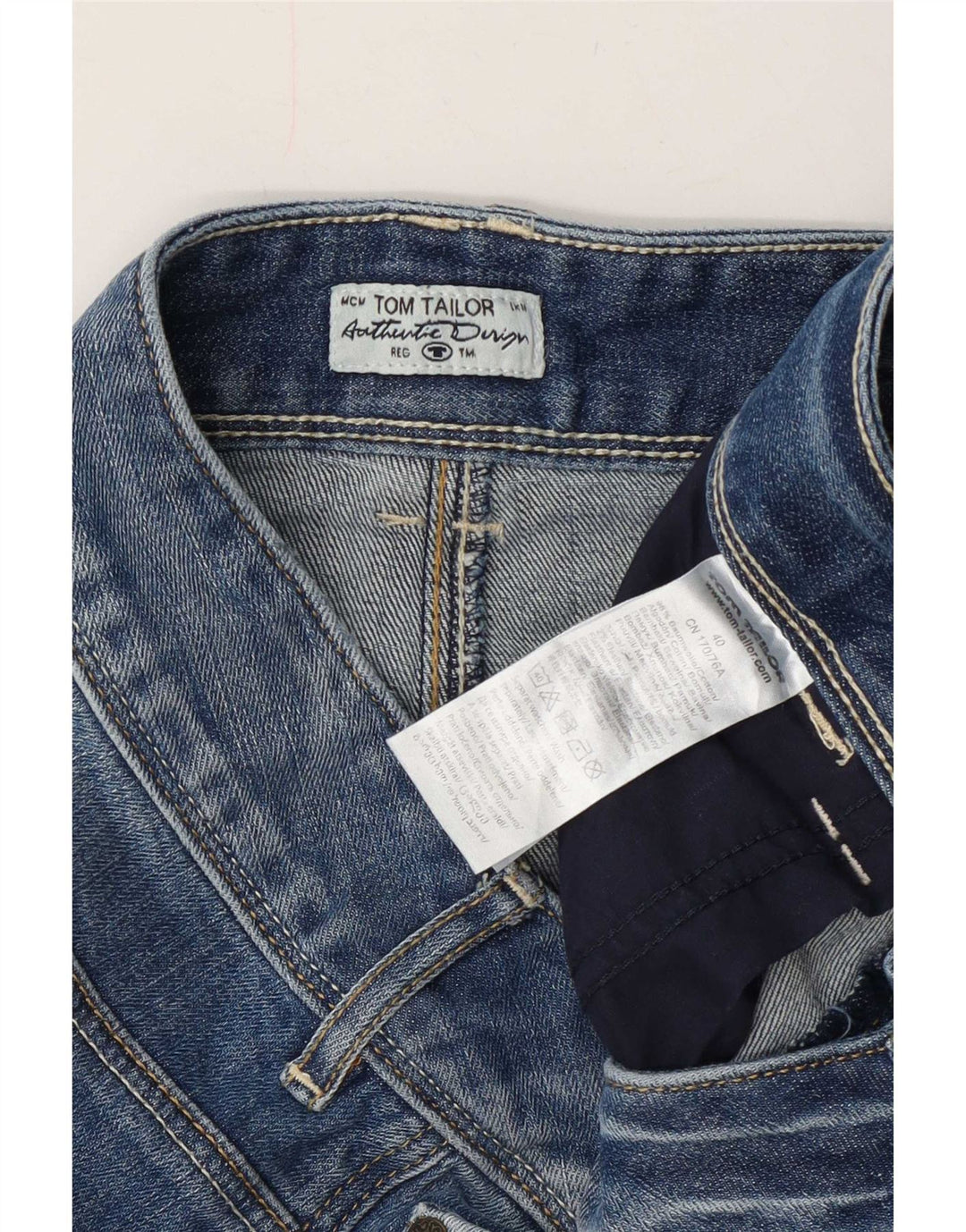 Tom Tailor Damen Mini-Jeansrock EU 40 Medium W34 Blaue Baumwolle