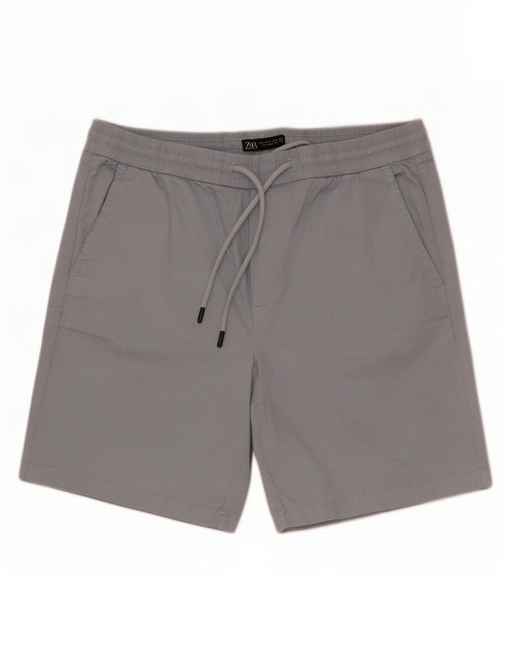 Zara Herren Chinoshorts Medium W31 Blau