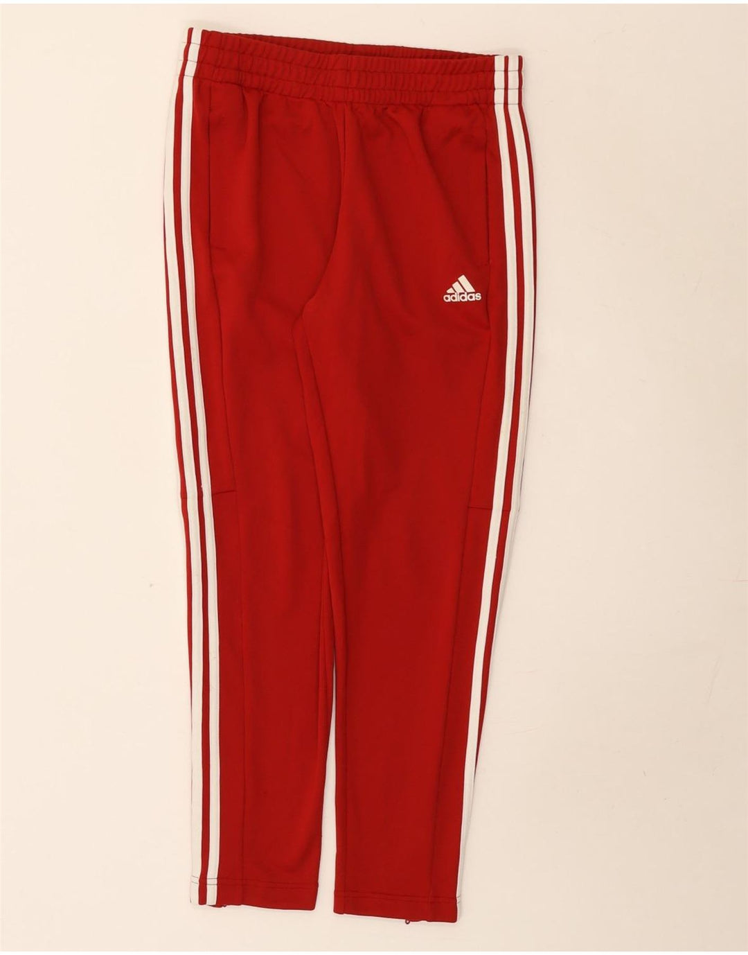 Adidas Damen Trainingshose UK 12/14 Mittelrotes Polyester