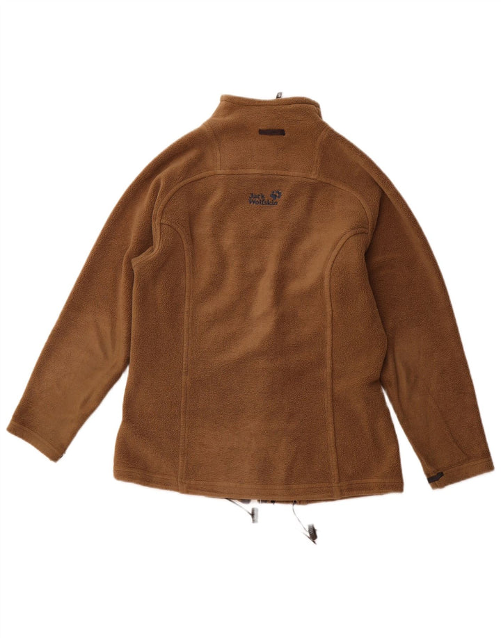 JACK WOLFSKIN Damen Übergroße Fleecejacke UK 6 XS Braun