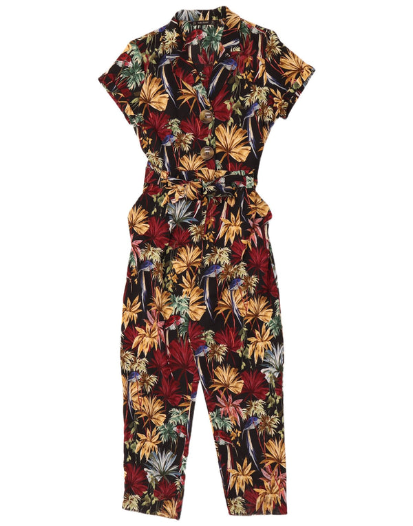 Zara Damen-Overall, Größe M, mehrfarbig, hawaiianisches Blumenmuster, Größe 44