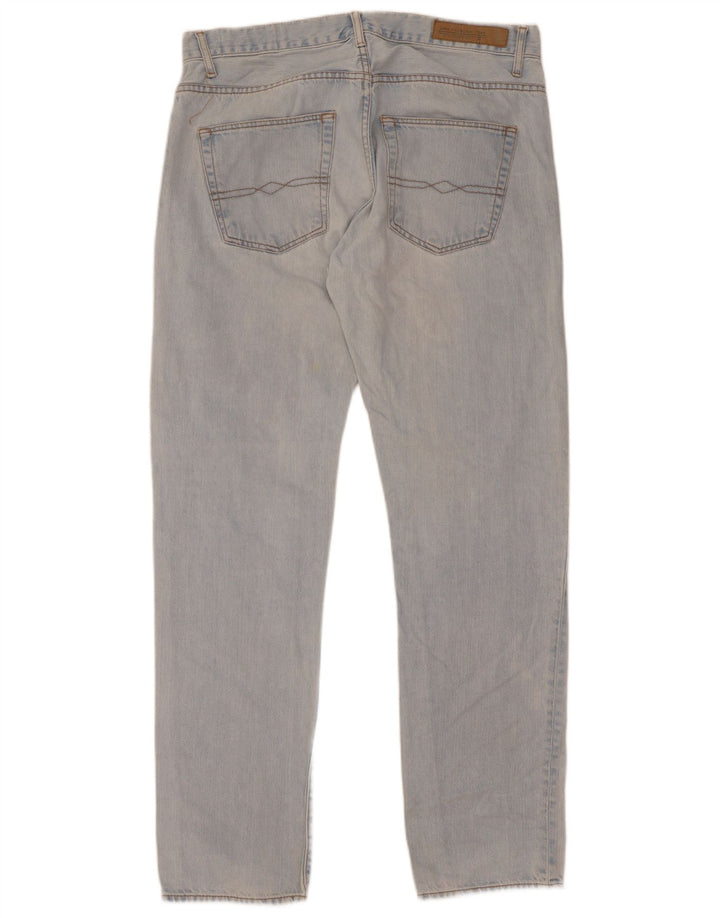 Zara Herren Straight Jeans EU 44 Large W34 L34 Blaue Baumwolle