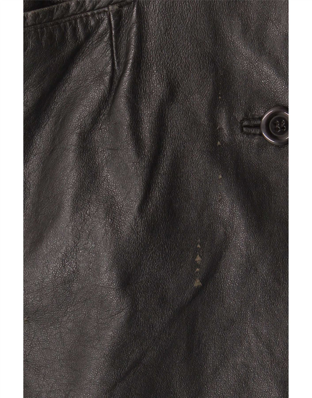 Pascucci Damen Ledermantel IT 44 Medium Schwarz