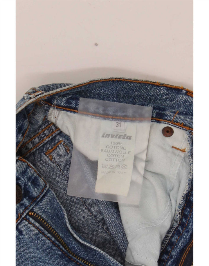Invicta Damen Tapered Jeans W31 L28 Blaue Baumwolle