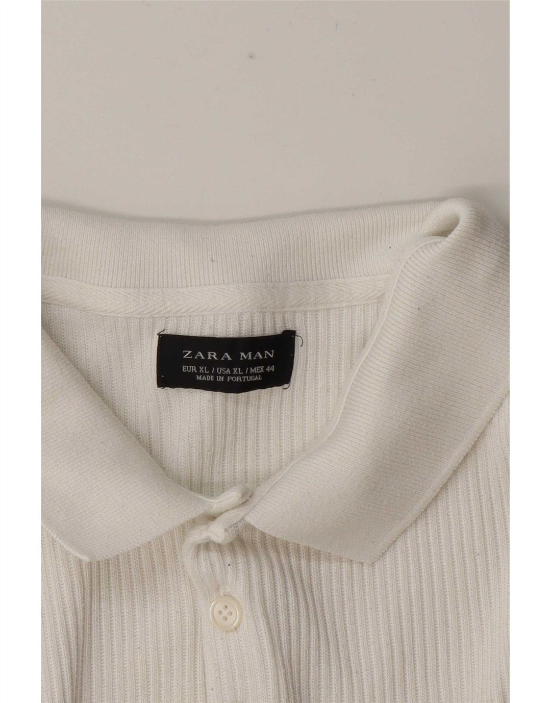 Zara Herren Poloshirt XL Weiß
