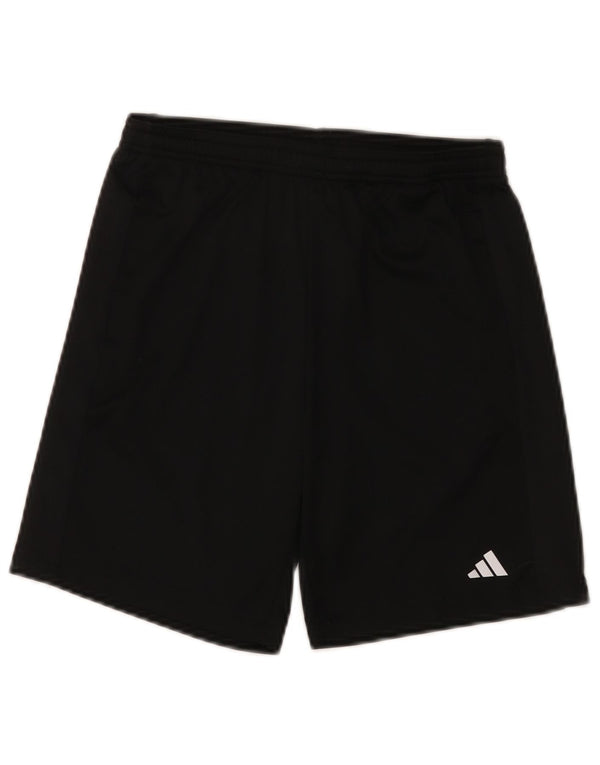 Adidas Jungen Aeroready Sportshorts 11–12 Jahre, schwarzes Polyester