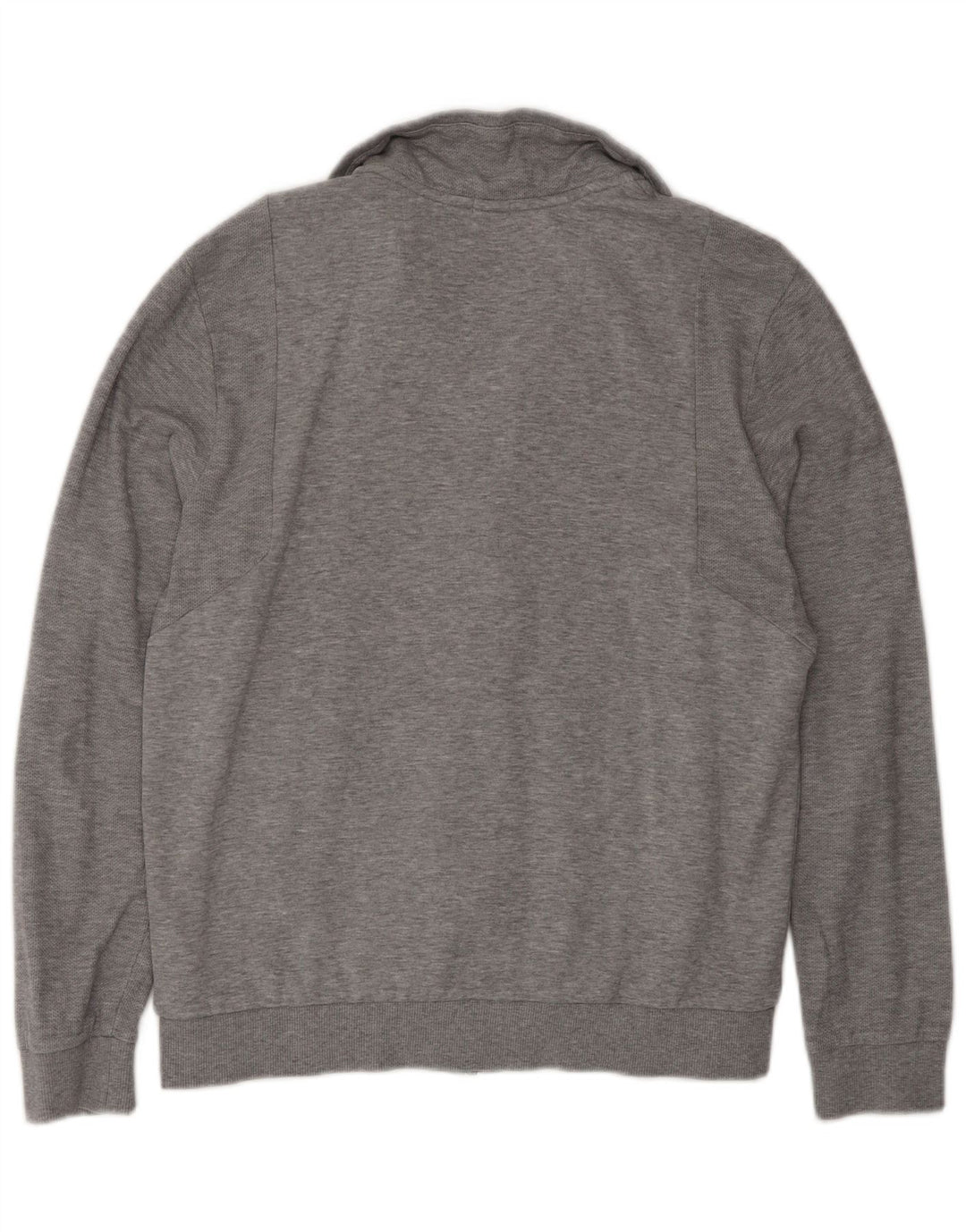 Hugo Boss Herren-Trainingsanzug-Top-Jacke aus mittelgrauer Baumwolle