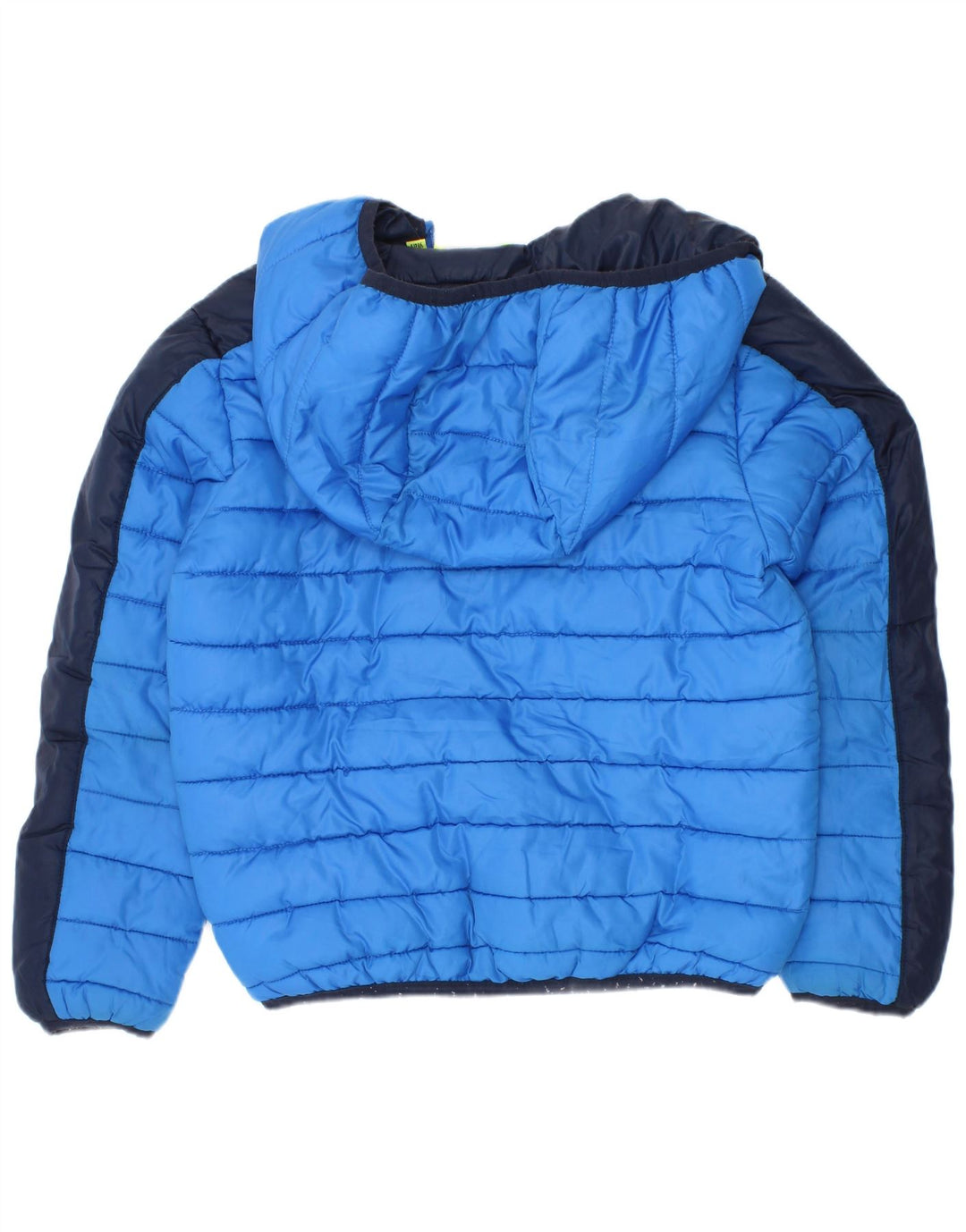 Diadora Wattierte Jacke mit Kapuze für Jungen, 5–6 Jahre, Größe S, Blau, Farbblock