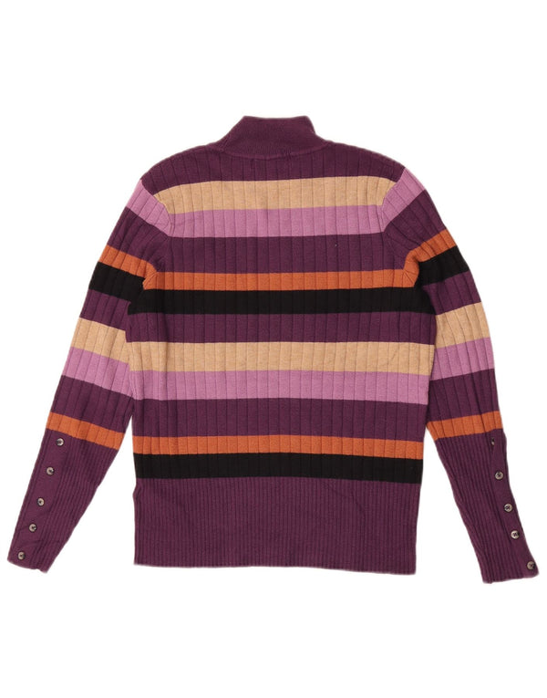 Marks & Spencer Damen-Pullover mit Rollkragen, UK 12, Mittelviolett