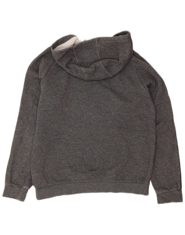 Adidas Mädchen Kapuzenpullover, 11–12 Jahre, graue Baumwolle