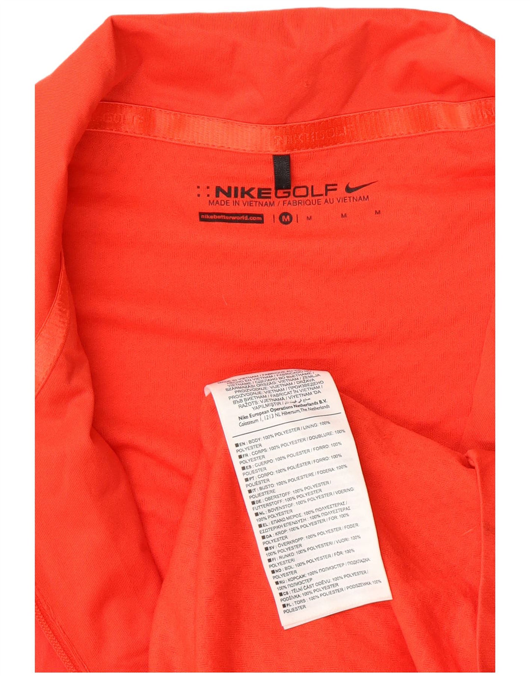 Nike Damen-Trainingsanzug, ärmellos, Jacke, UK 14, mittelrot, Polyester
