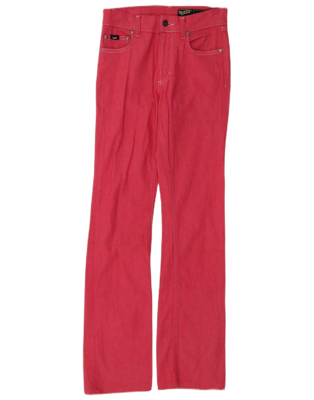 Gas Damen Bootcut Jeans W26 L31 Rosa Baumwolle