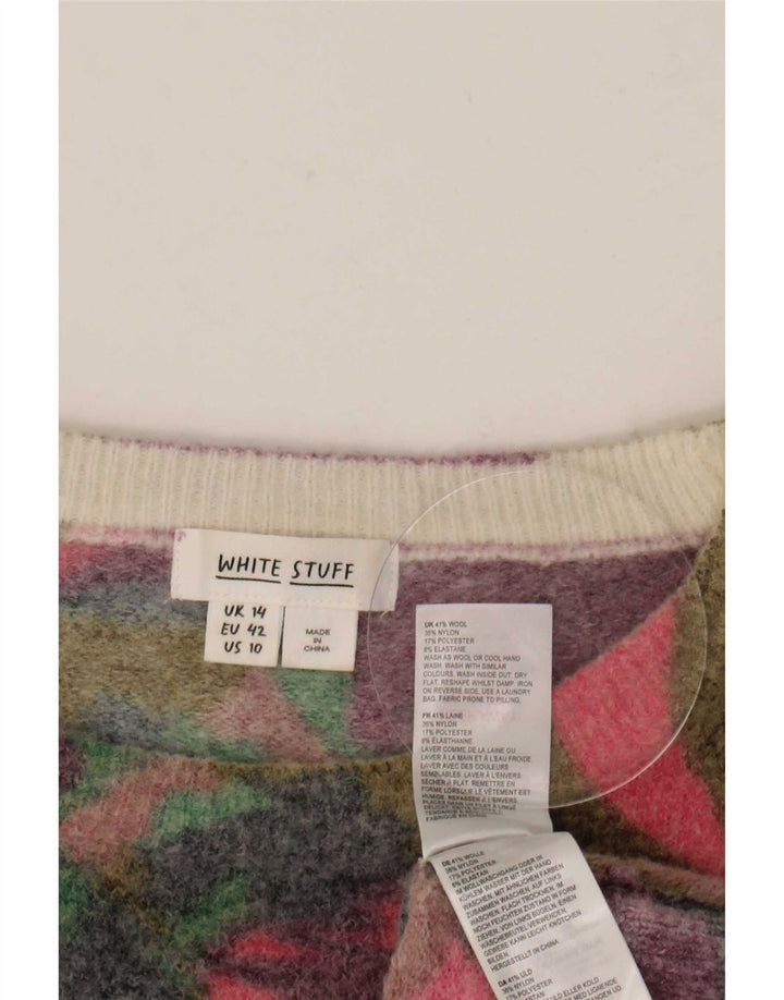 White Stuff Damen-Pullover mit U-Boot-Ausschnitt, Gr. 42, Größe L, mehrfarbig